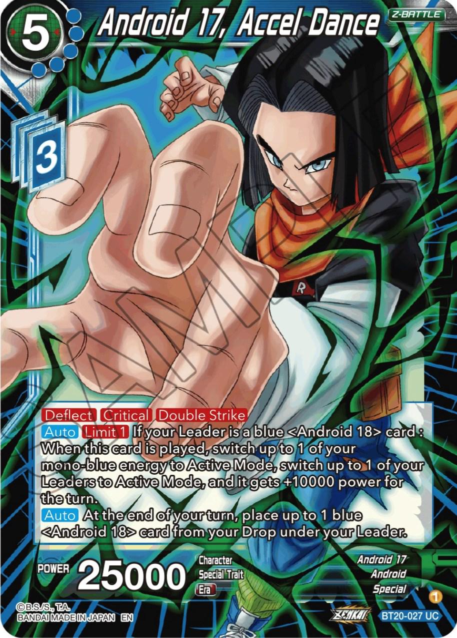 Android 17, Accel Dance BT20-027 Dragon Ball Super Power Absorbed