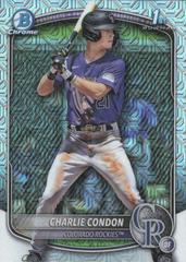Charlie Condon [Mojo] #BCP-75 Baseball Cards 2025 Bowman Chrome Prospects Prices