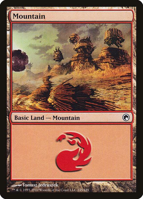 Mountain #245 Magic Scars of Mirrodin
