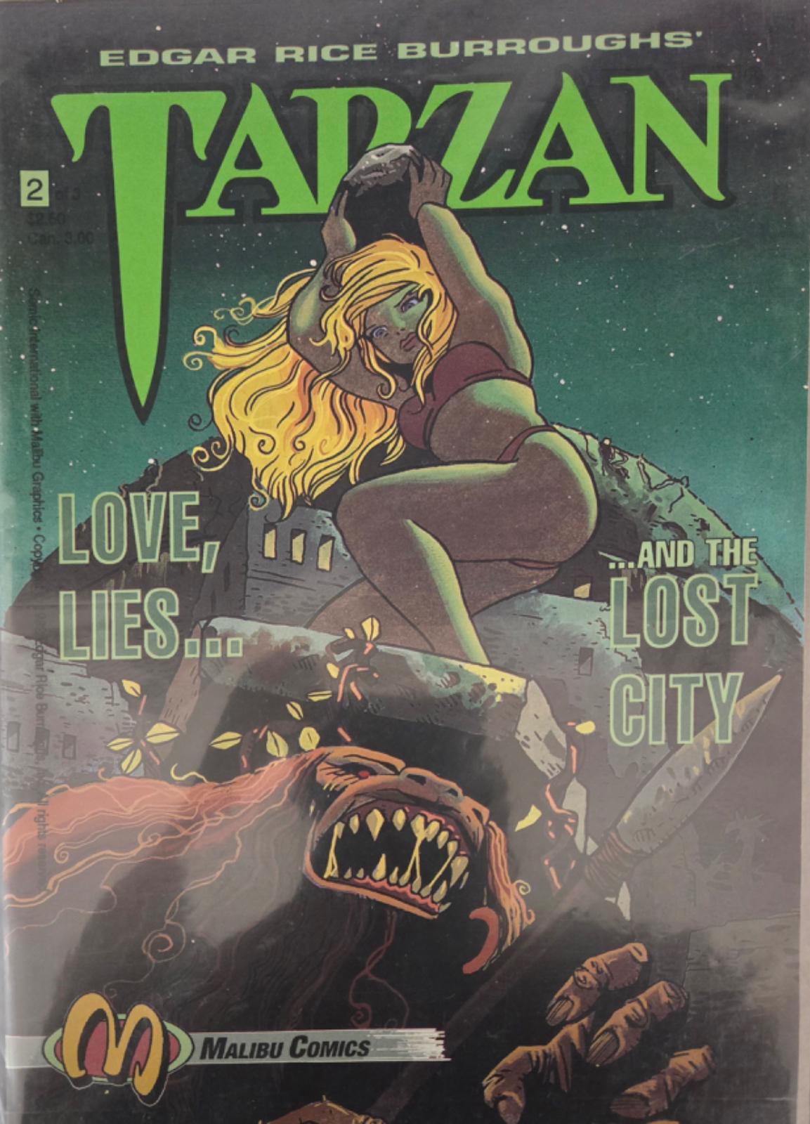 Tarzan Love, Lies, And The Lost City #2 (1992) Comic Books Tarzan: Love, Lies, and The Lost City