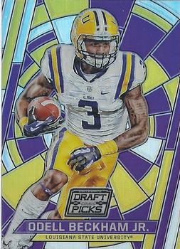 Odell Beckham Jr. #69 2016 Panini Prizm Draft Picks Stained Glass Football