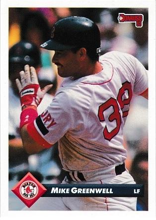 Mike Greenwell #223 Baseball Cards 1993 Donruss