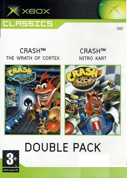 Crash Bandicoot The Wrath Of Cortex & Crash Nitro Kart Double Pack PAL Xbox