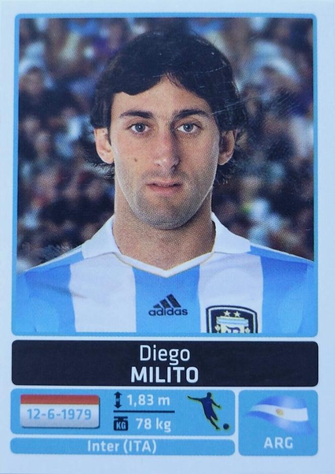 Diego Milito #41 Soccer Cards 2011 Panini Copa America Argentina Sticker