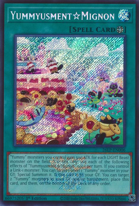 Yummyusment Mignon [Emblazoned Secret Rare] 26LP-EN006 Prices | YuGiOh ...