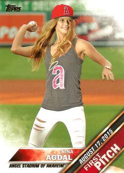 Nina Agdal #FP-5 Baseball Cards 2016 Topps First Pitch Series 2