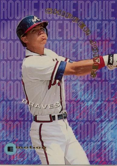 Chipper Jones #8 Baseball Cards 1995 Emotion Rookies