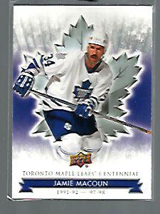 Jamie Macoun #47 2017 Upper Deck Toronto Maple Leafs Centennial Hockey