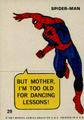 But mother, I'm too old for dancing lessons! | Marvel 1967 Philadelphia Sticker