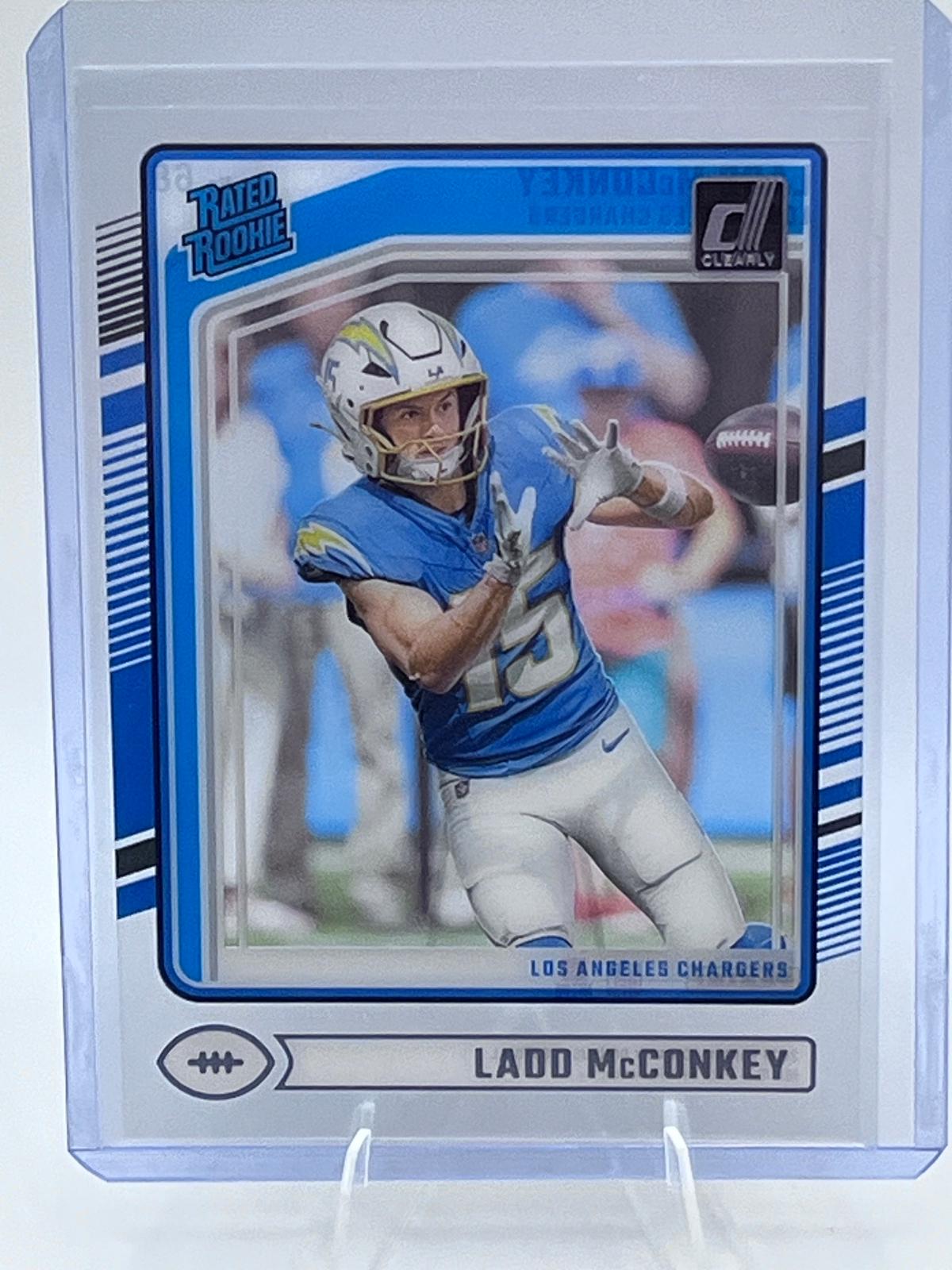 Ladd McConkey #68 Football Cards 2024 Clearly Donruss