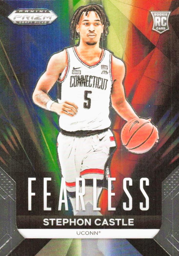 Stephon Castle #25 Basketball Cards 2024 Prizm Draft Picks Fearless