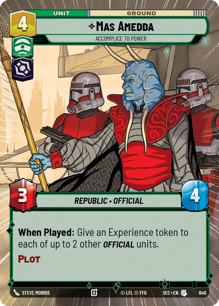 Mas Amedda - Accomplice to Power [Hyperspace Foil] #840