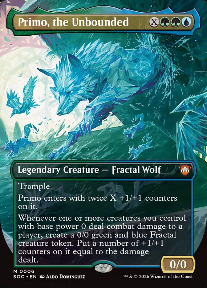 Tap to enlarge Primo, the Unbounded – Borderless, Magic Secrets of Strixhaven Commander