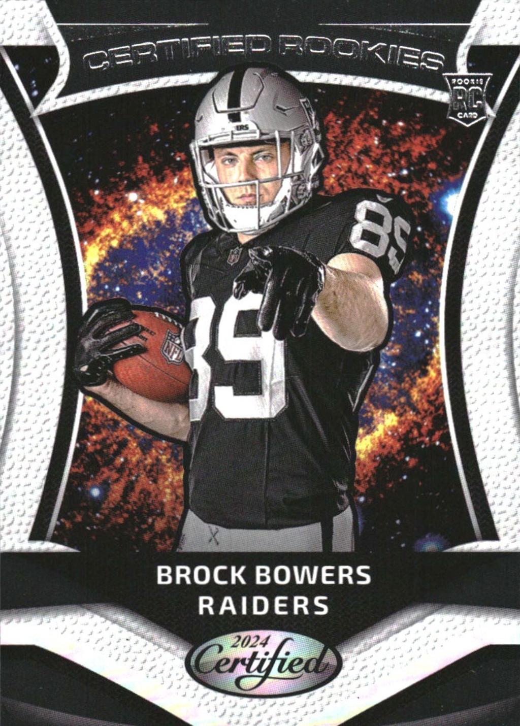 Brock Bowers #2 Football Cards 2024 Panini Certified Rookie