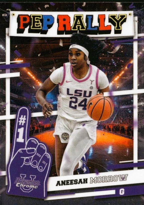 Aneesah Morrow #PR-24 Basketball Cards 2024 Bowman Chrome University Pep Rally
