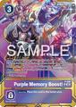 Purple Memory Boost!P-040 [Premium Card CollectionMemory Boost! Set Foil] | Digimon Promotion