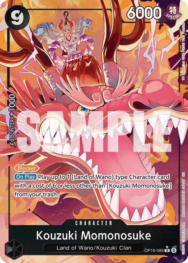 Kouzuki Momonosuke [Alternate Art] OP16-085 Prices | One Piece The