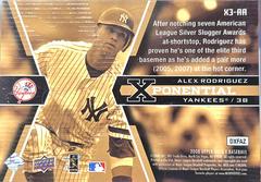 Back | Alex Rodriguez Baseball Cards 2008 Upper Deck X Xponential 3