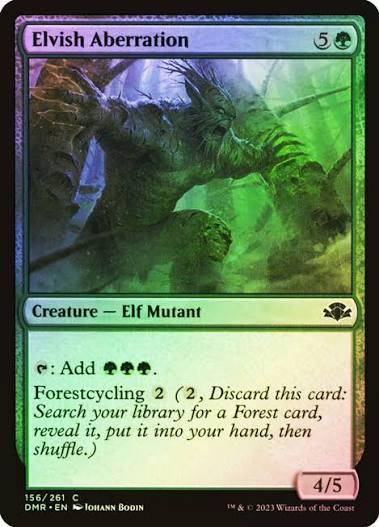 Elvish Aberration [Foil] (Magic Dominaria Remastered)