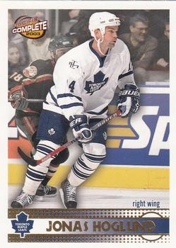 Jonas Hoglund #360 2002 Pacific Crown Royale Pacific Complete Hockey