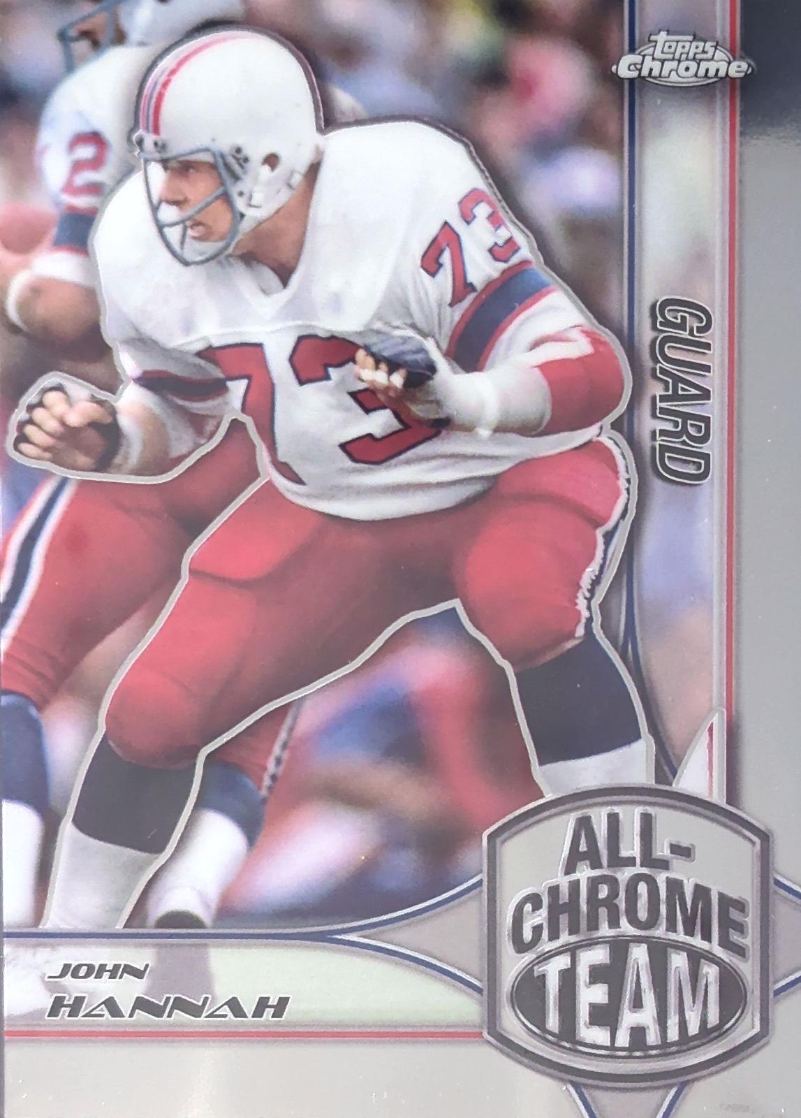 John Hannah #ACT-9 Football Cards 2024 Topps Chrome All-Chrome Team