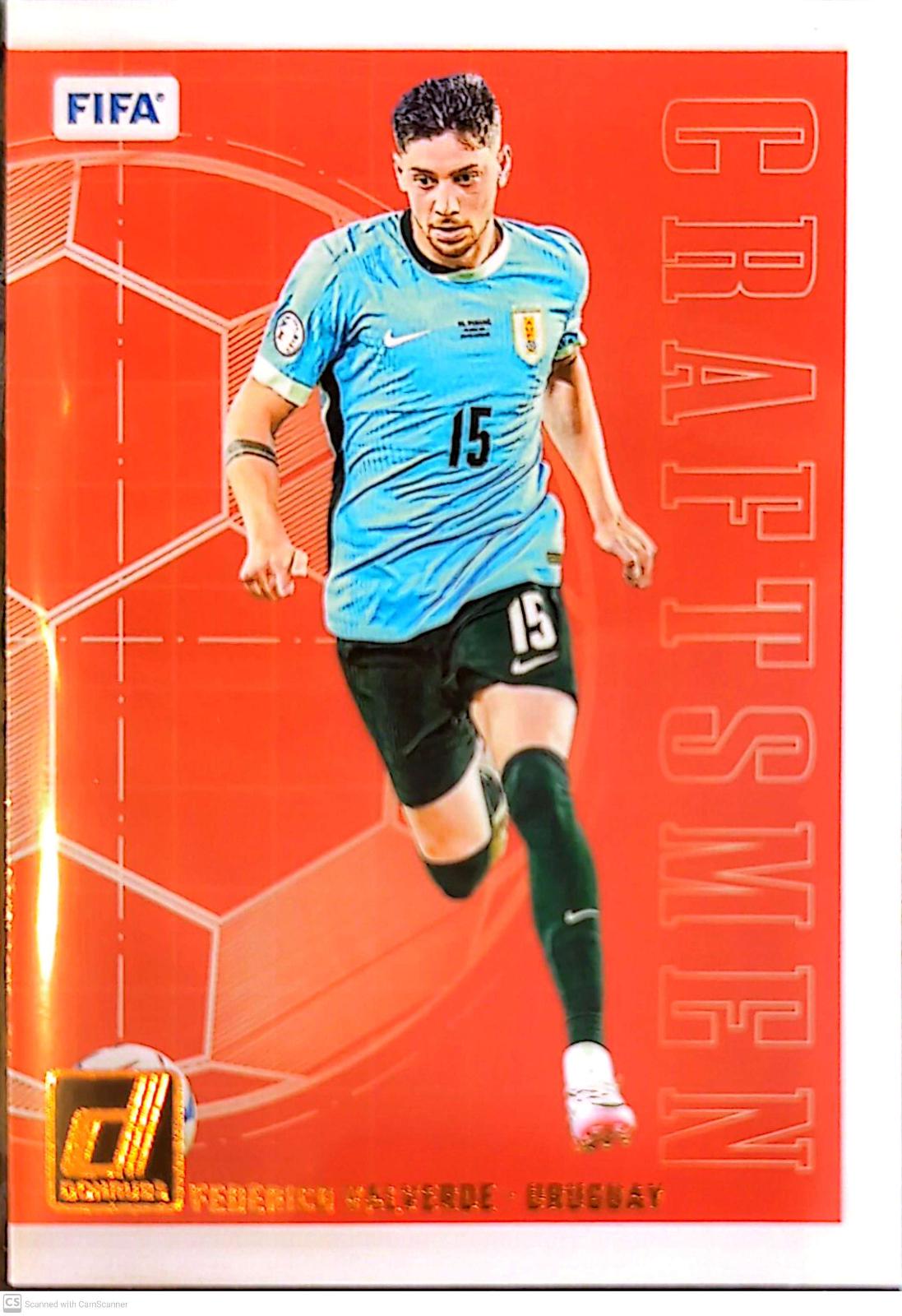 Federico Valverde #3 Soccer Cards 2024 Panini Donruss Craftsmen
