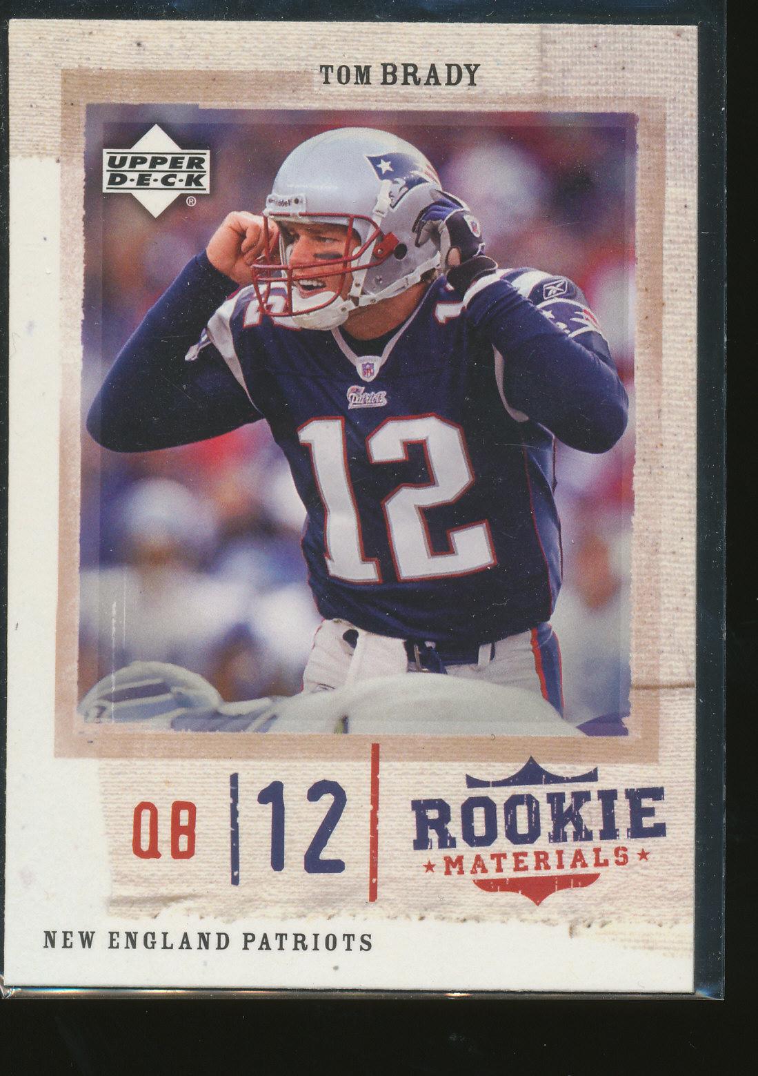 Tom Brady #51 Football Cards 2005 Upper Deck NFL Rookie Materials