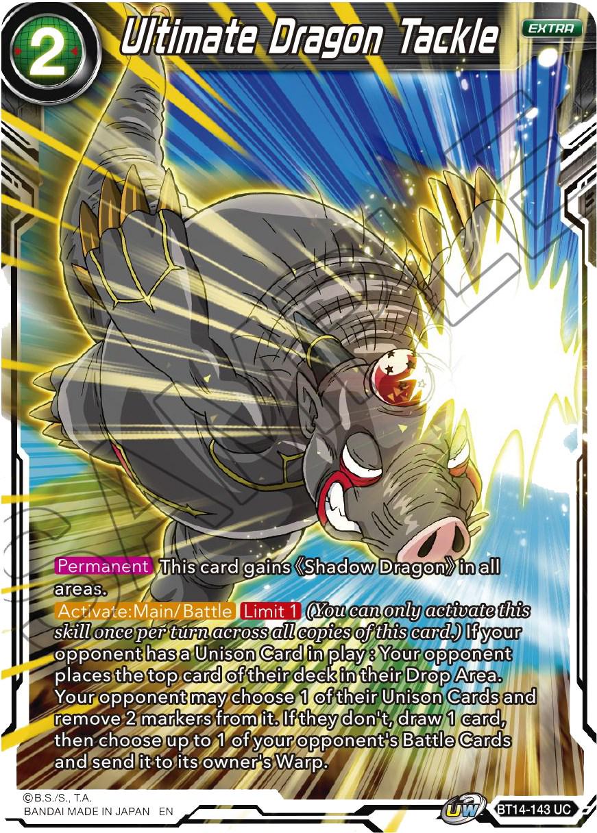 Ultimate Dragon Tackle BT14-143 Dragon Ball Super Cross Spirits