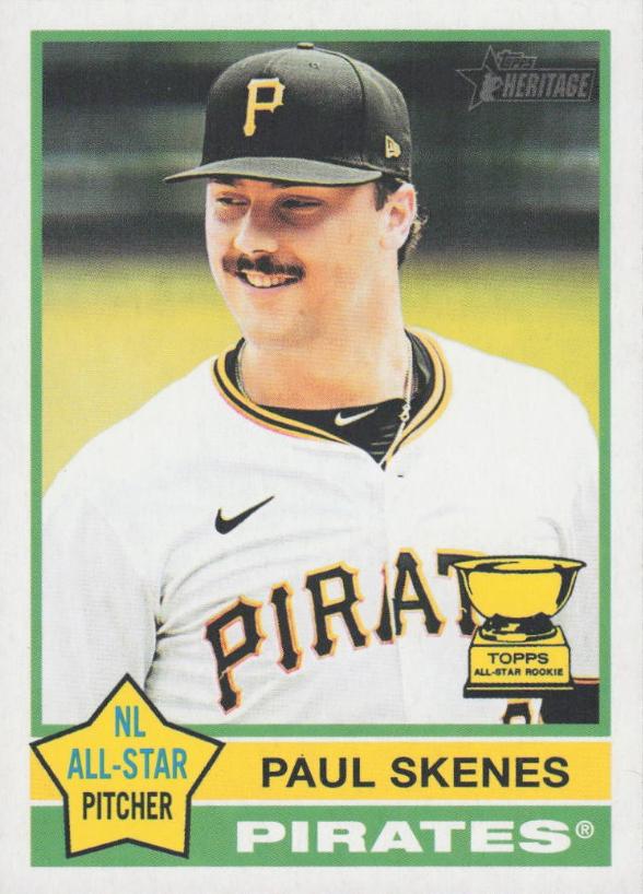 Paul Skenes #60 Baseball Cards 2025 Topps Heritage