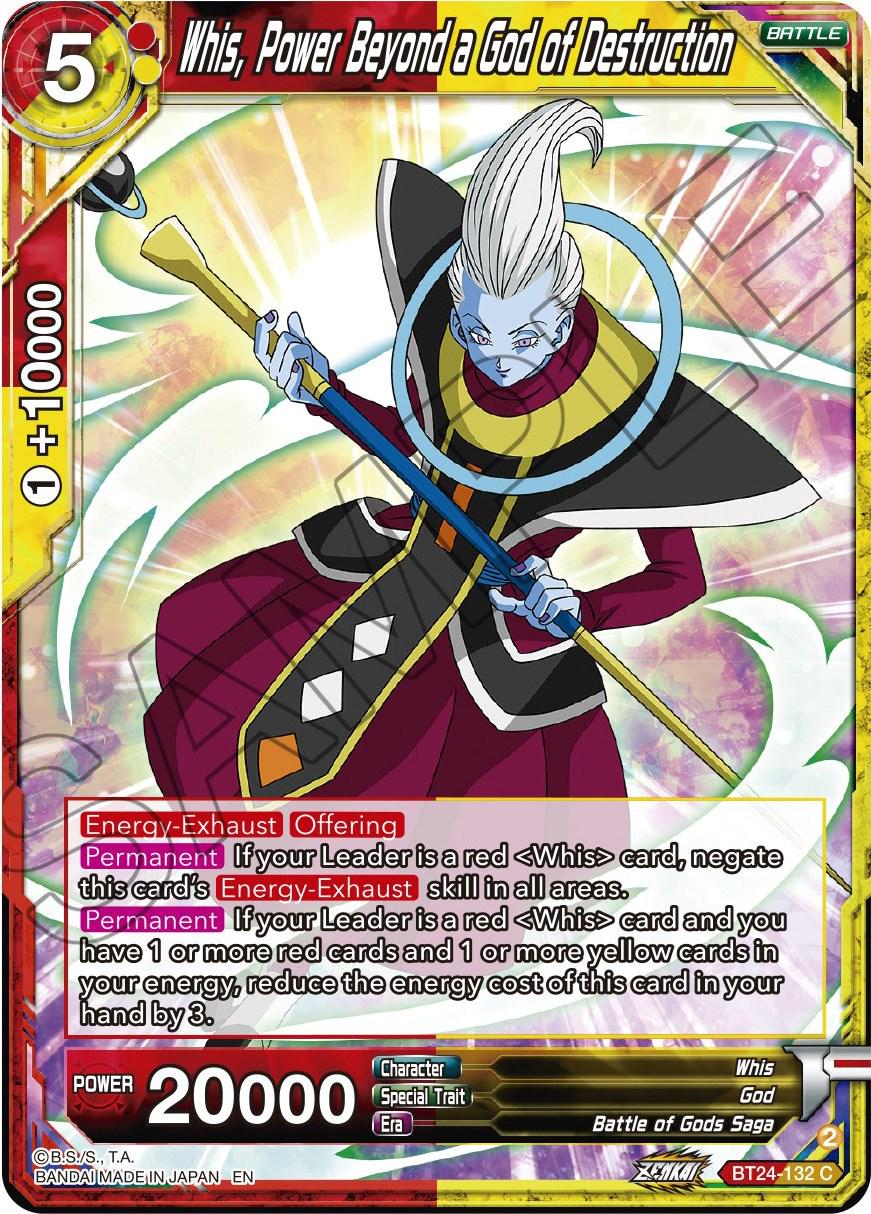 Whis, Power Beyond a God of Destruction BT24-132 Dragon Ball Super Beyond Generations