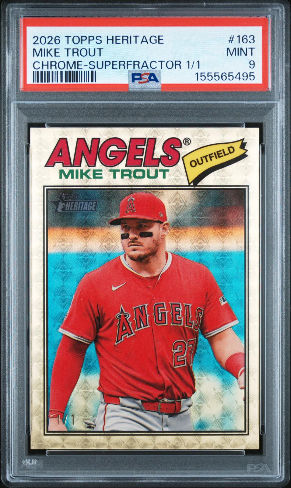 Mike Trout [Superfractor Chrome] #163