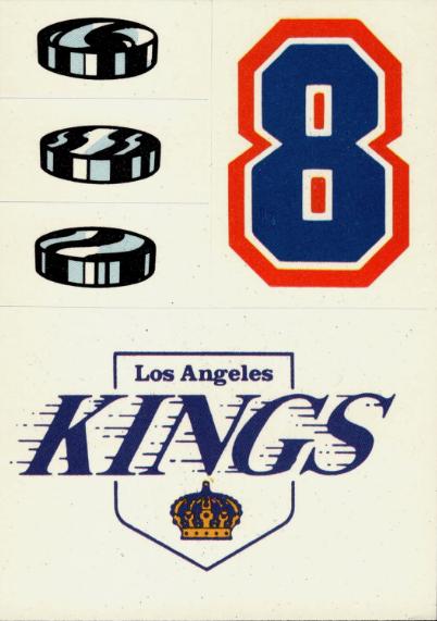 Los Angeles Kings #22 1986-87 Topps Hockey Stickers