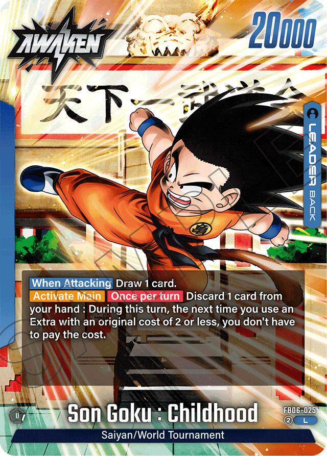 Son Goku : Childhood FB06-025 Dragon Ball Super Rivals Clash