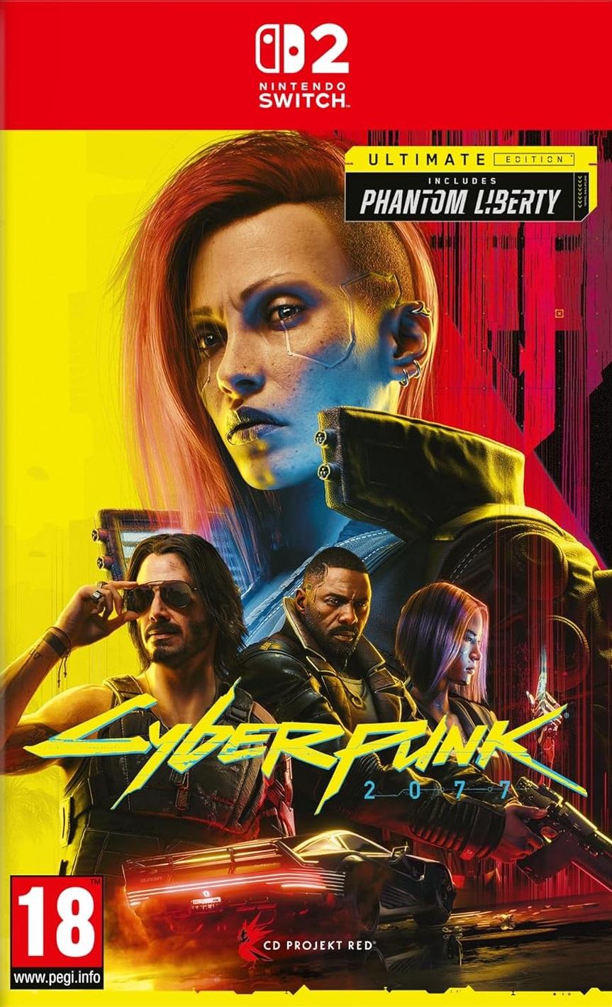Carátula de Cyberpunk 2077: Ultimate Edition para Switch 2 (edición PAL España)