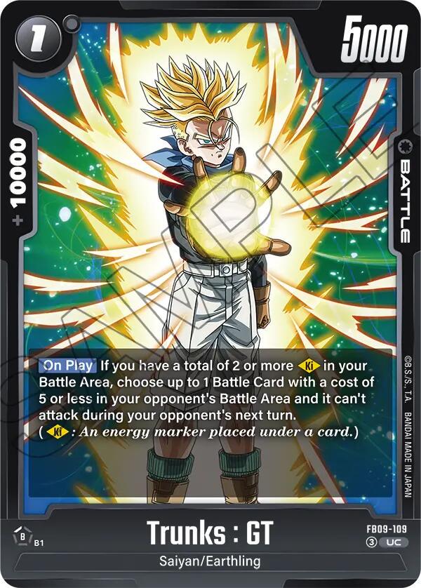 Trunks: GT FB09-109 Prices | Dragon Ball Fusion World Dual