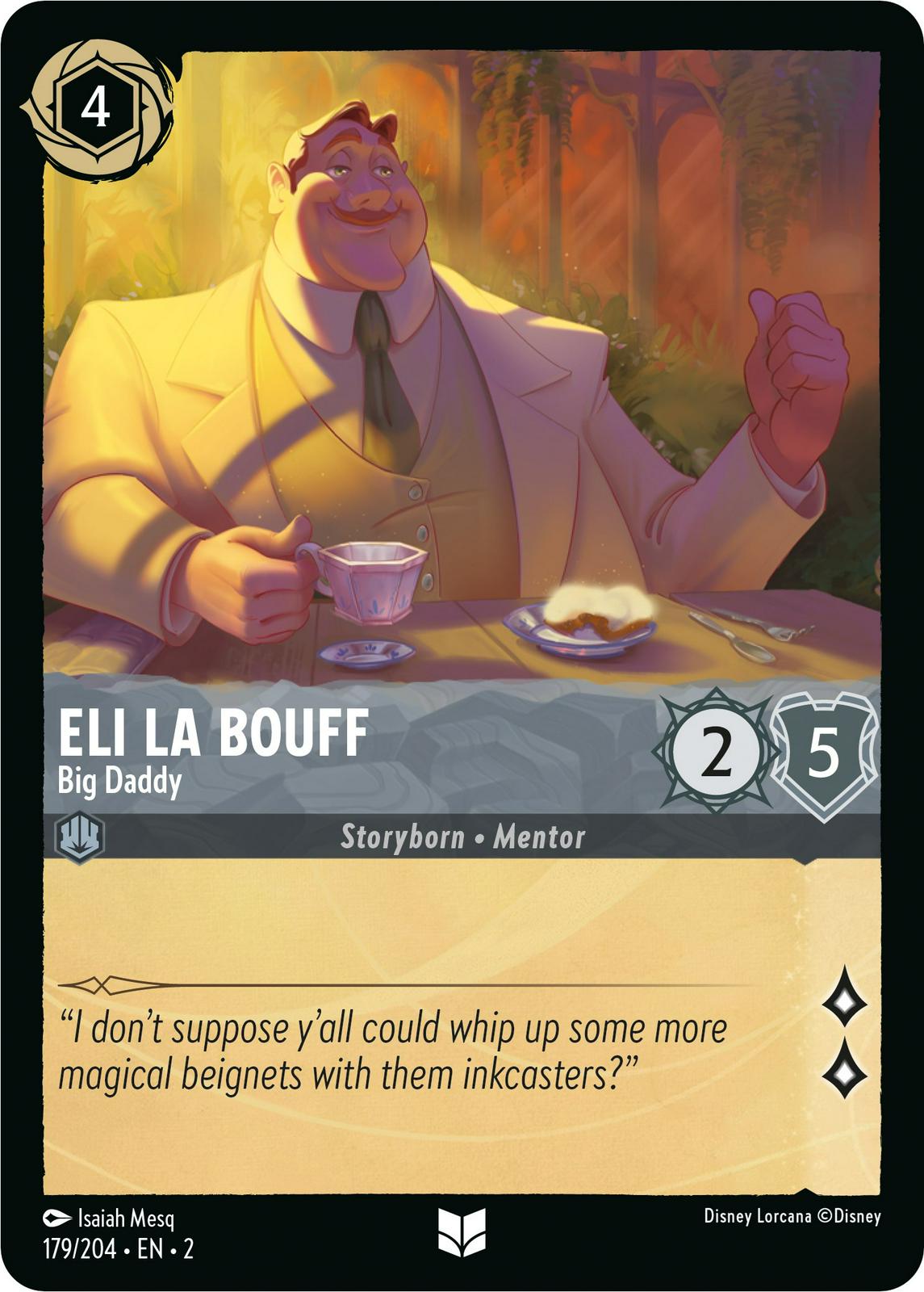 Eli La Bouff - Big Daddy #179 Lorcana Rise of the Floodborn