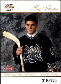 Boyd Gordon #140 2003 Pacific Supreme Hockey