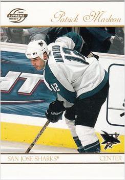 Patrick Marleau #84 2003 Pacific Supreme Hockey