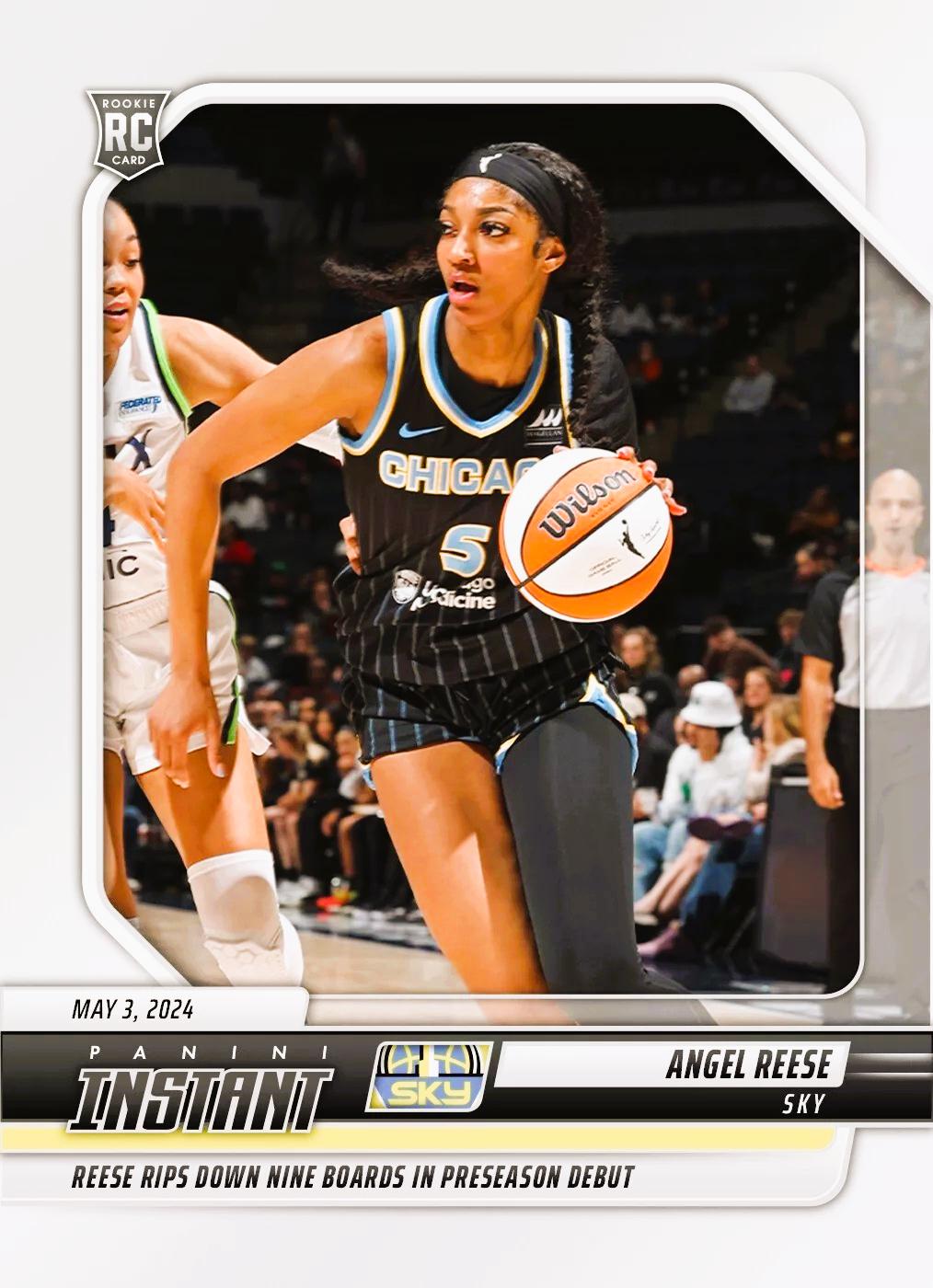 Angel Reese #2 Basketball Cards 2024 Panini Instant WNBA