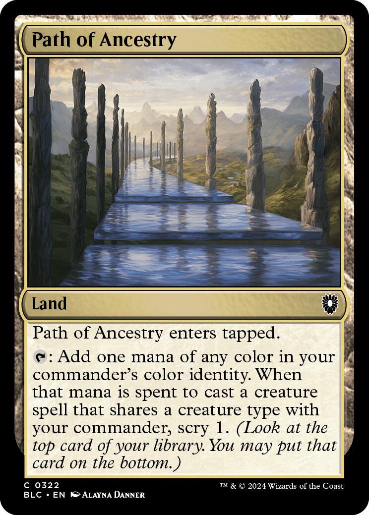 Path of Ancestry #322 Magic Bloomburrow Commander