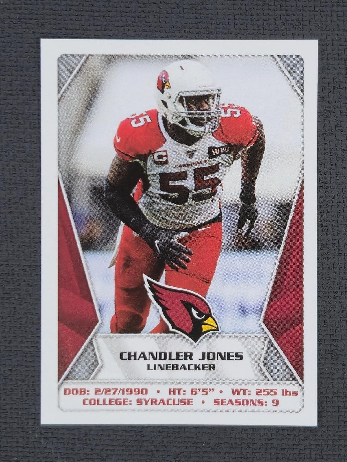 Chandler Jones #497 2020 Panini NFL Stickers