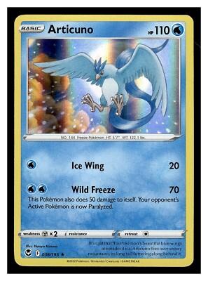 Articuno [Holo] #36 Prices | Pokemon Silver Tempest | Pokemon Cards
