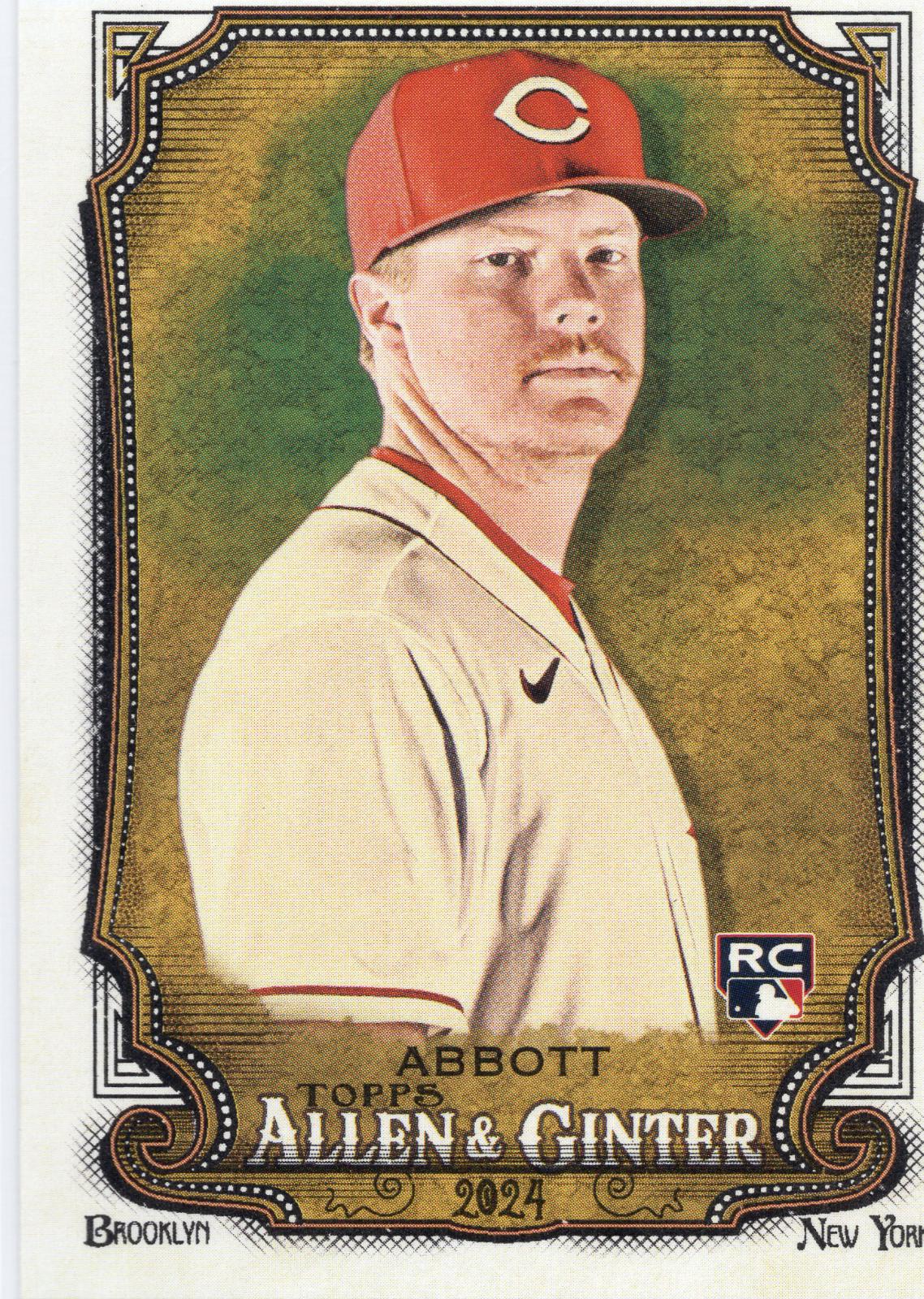 Andrew Abbott #32 Baseball Cards 2024 Topps Allen & Ginter