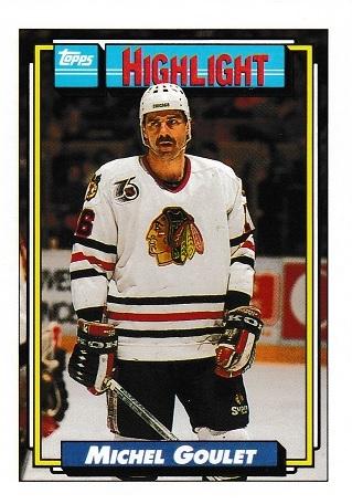 Michel Goulet #347 1992-93 Topps Hockey