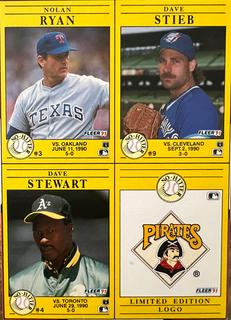 Nolan Ryan / Dave Stieb / Dave Stewart / Pirates