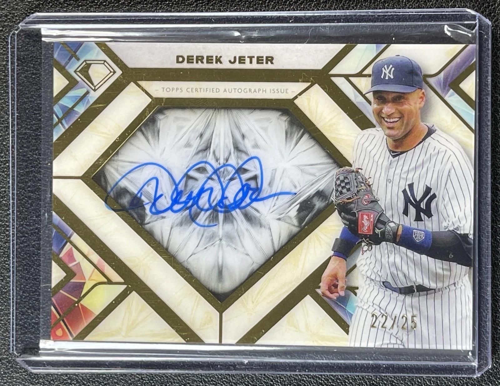 Carte De Collection Derek Jeter – Diamond Icons 2022 – Autographiée – SSP 3/10 – New York Yankees