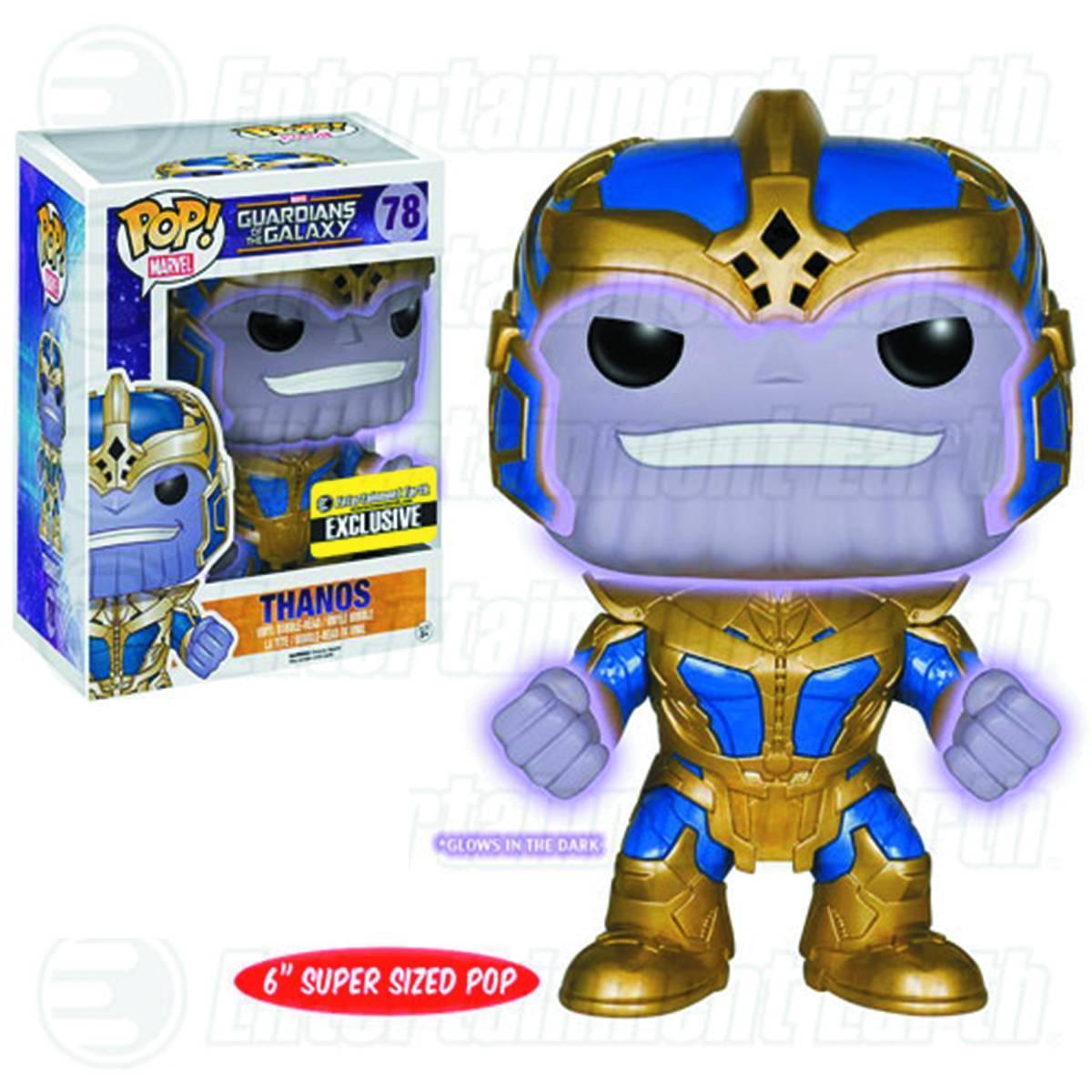 Thanos #78 Guardians of the Galaxy: Series 2 Funko Pop GITD Entertainment Earth exclusive box and figure