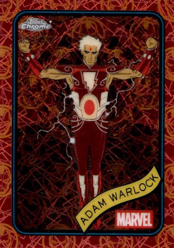 Adam Warlock Iron Man Red & Gold Lazer Refractor