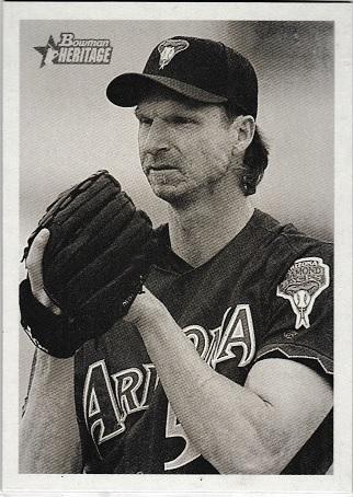 Randy Johnson #71 Baseball Cards 2001 Bowman Heritage