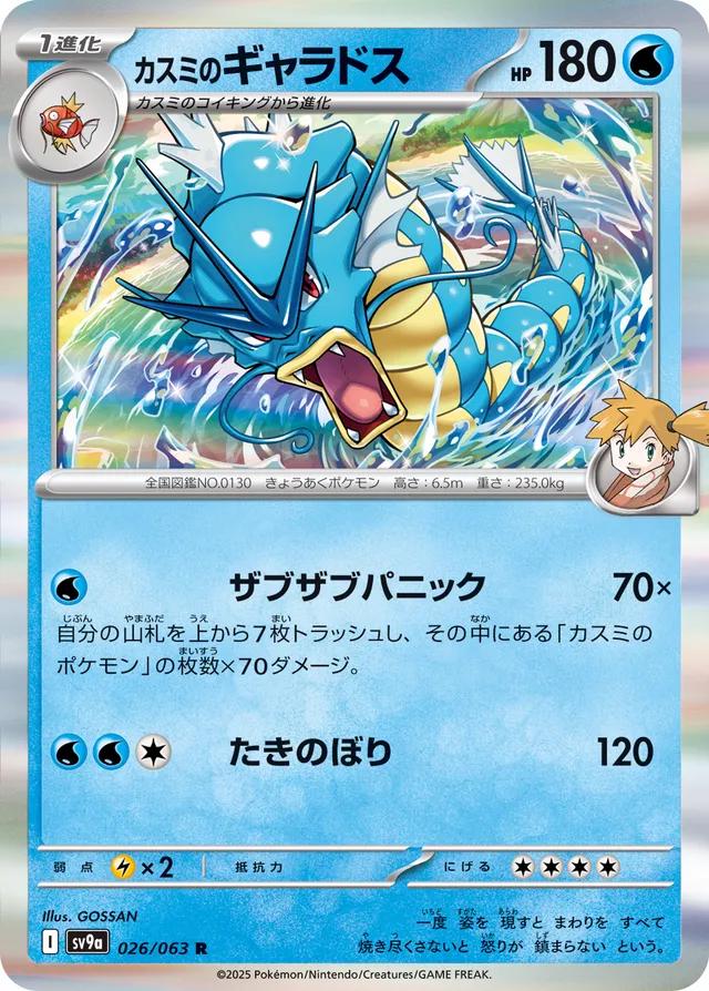 Misty's Gyarados #26 Pokemon Japanese Heat Wave Arena